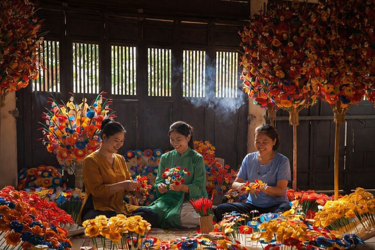 Làng hoa giấy Thanh Tiên truyền thống Huế - gìn giữ tinh hoa thủ công di sản cố đô